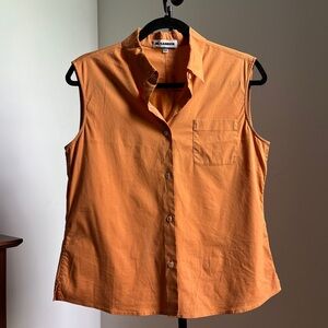 【JILSANDER】Sleeveless Buttoned Shirt Jil Sander | Tops | Jil Sander Sleeveless Button Up | Poshmark